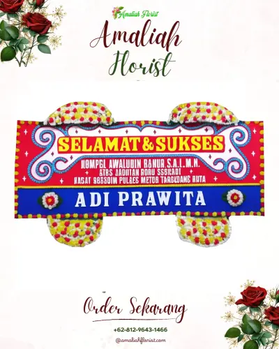 Karangan Bunga Ucapan Selamat di Aula Hotel Alltrue Palangkaraya
